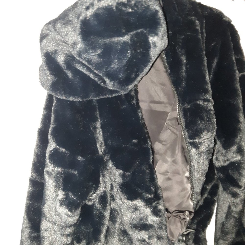 Women's reversible faux fur jacket